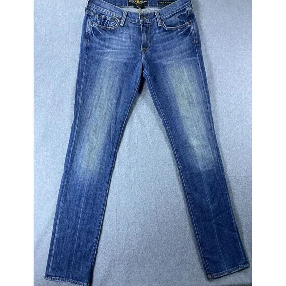 Lucky Brand Jeans Women's 28 Blue Y2K Sweet N Straight Denim Cotton Stretch - Picture 2 of 16